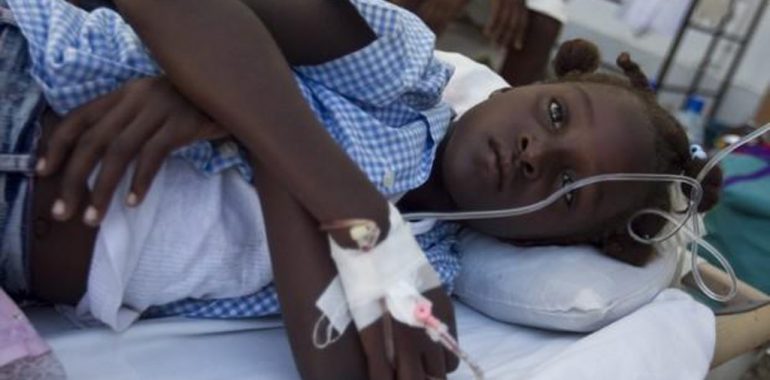 Hilfe für Opfer der Cholera in Haiti