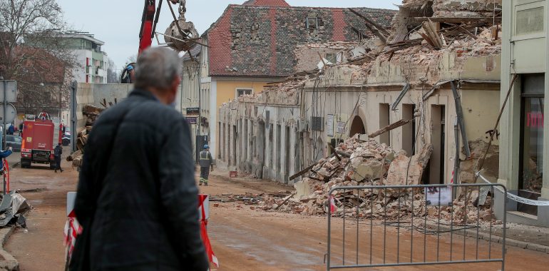 At the beginning of the year, emergency aid for the earthquake victims in Croatia