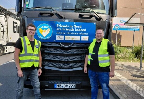 Ukraine: Humanitäre Hilfsbrücke mit 220 LKW
